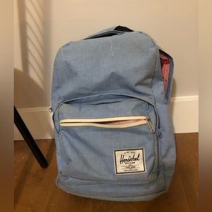 Herschel backpack denim colour used condition